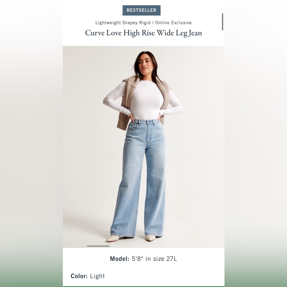 Abercrombie Wide Leg Jeans